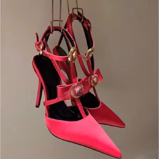 Zapatos de mujer de boda de diseño de vestido de fiesta de lujo de tacones altos sexy