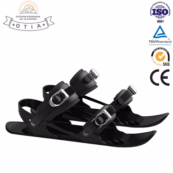 Encantadoras botas de nieve de cuero para bebés, botas de nieve de invierno para niños, botas de esquí